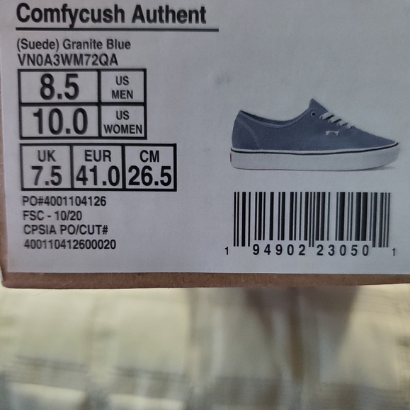 Vans comfycush authent granite blue - Picture 3 of 12